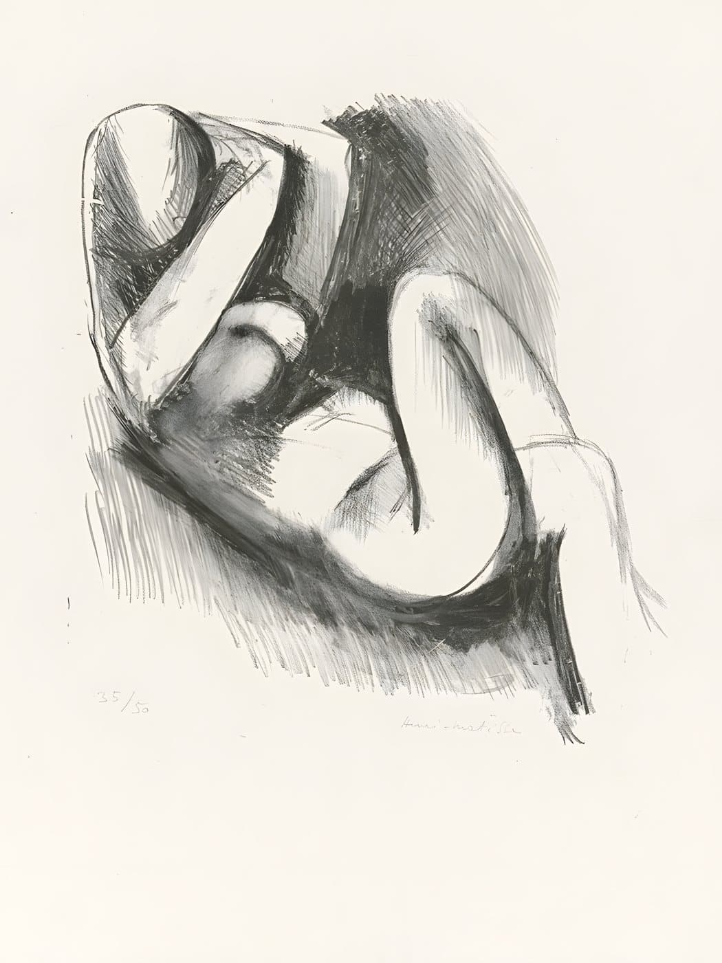 Le grand nu (1906) av Henri Matisse, hele motivet