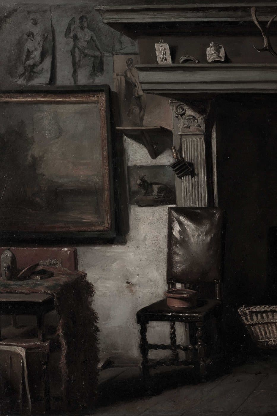 Kunstnerens atelier, hele motivet