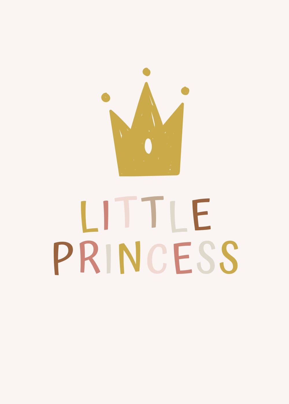 Little princess med krone, hele motivet