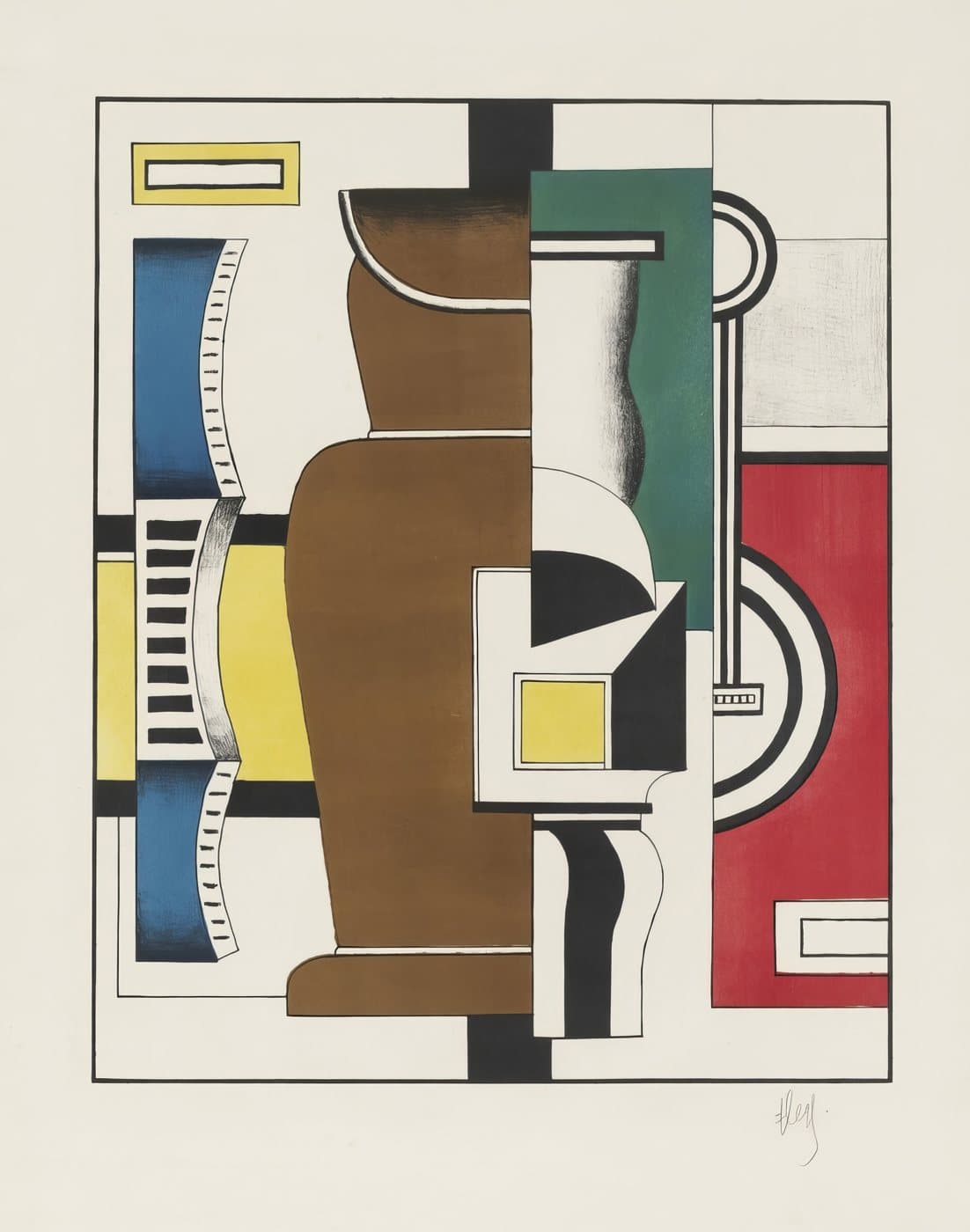 The Vase (Le Vase) (1927) av Fernand Léger, hele motivet