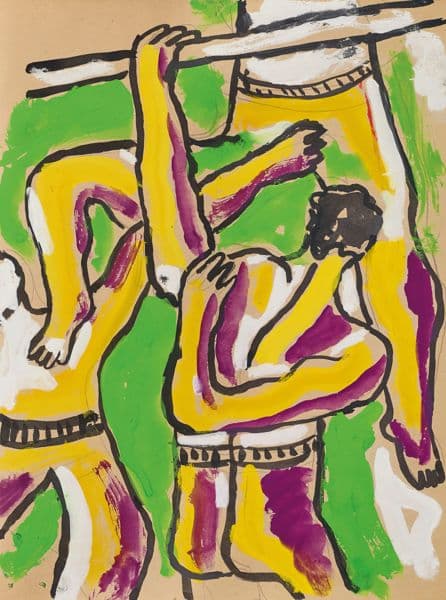 Acrobates (Étude pour ‘Le Cirque’) (1950) av Fernand Léger