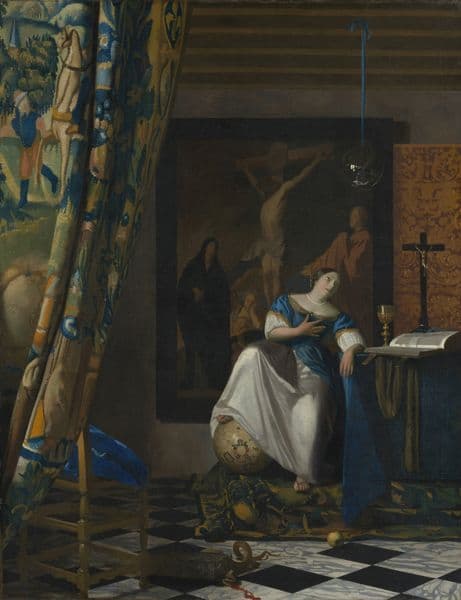 Allegory of the Catholic Faith (ca. 1670-72) av Johannes Vermeer