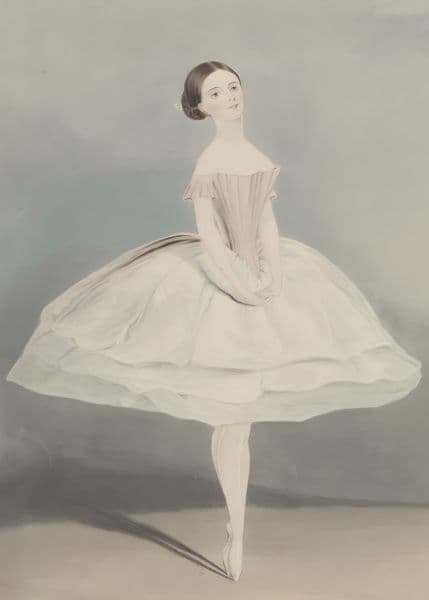 Ballerina i hvitt