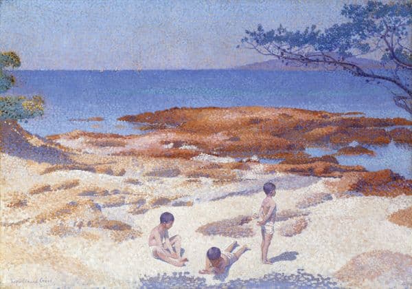 Beach at Cabasson (Baigne-Cul) (1891) av Henri-Edmond Cross