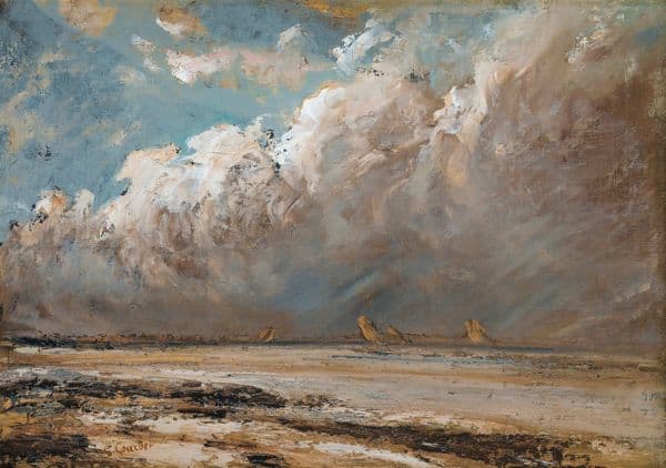 Beach in Normandy av Gustave Courbet