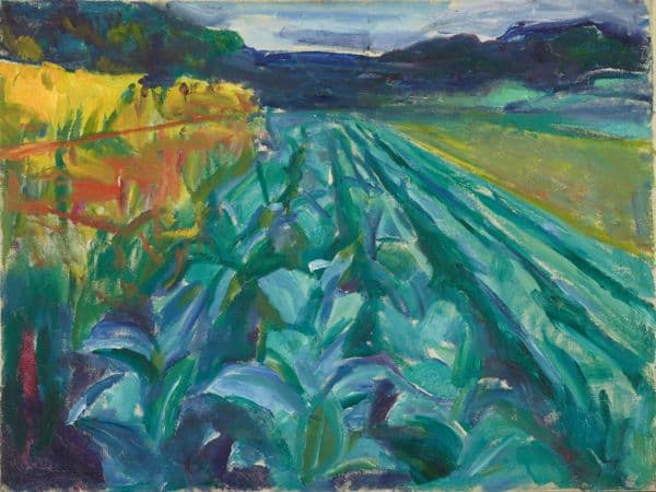 Kålåker (1915) av Edvard Munch