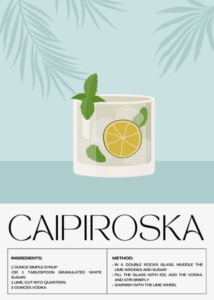 Caipiroska med lime