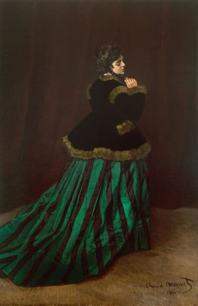 Camille (The Woman in the Green Dress) (1866) av Claude Monet