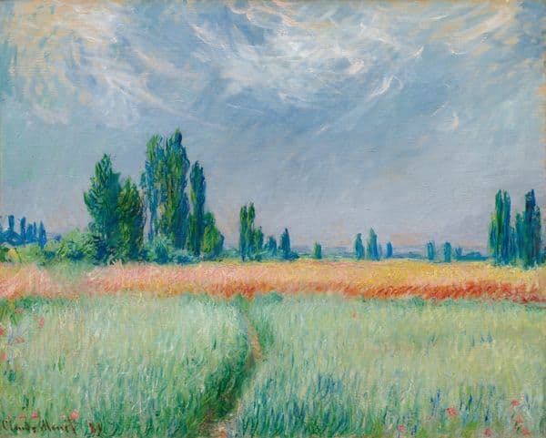 Champ De Blé (1881) av Claude Monet