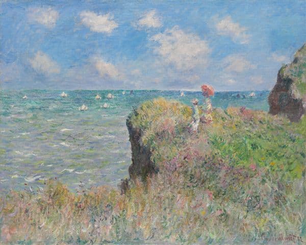 Cliff Walk at Pourville (1882) av Claude Monet