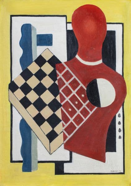 Composition au damier (1927) av Fernand Léger