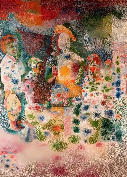 Figurer i blomsterhav