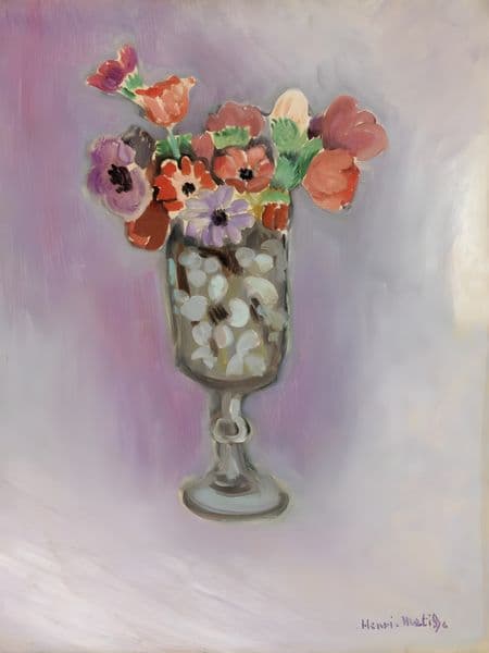 Bouquet of Anemones (Bouquet d’anémones) (1918) av Henri Matisse