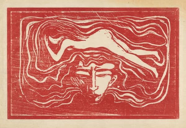 I mannens hjerne (1897) av Edvard Munch