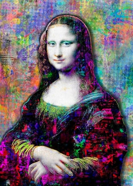 Klassisk portrett i glitch