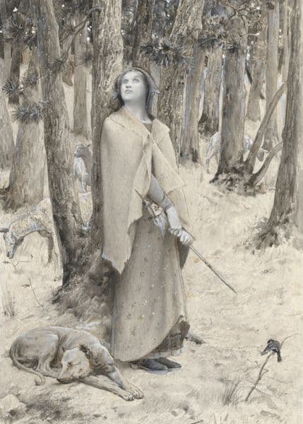 Kvinne i skogen