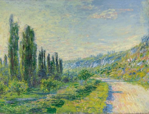 La Route De Vétheuil av Claude Monet