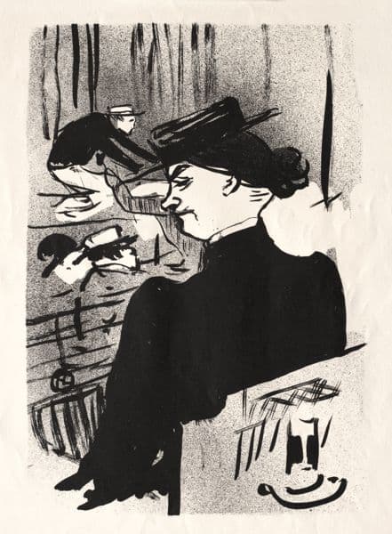 Le Café-Concert, Une Spectatrice (1893) av Henri de Toulouse-Lautrec