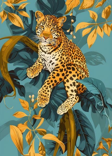 Leopard i jungelen