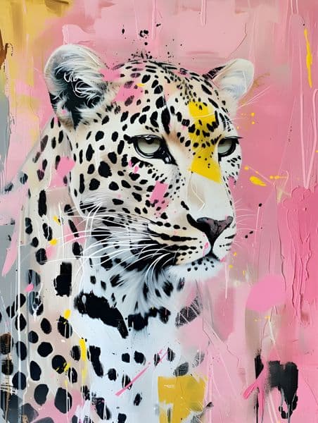 Leopard i rosa