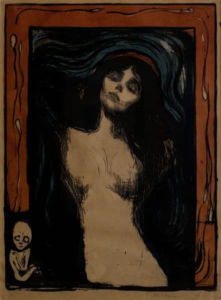 Madonna (1895) av Edvard Munch