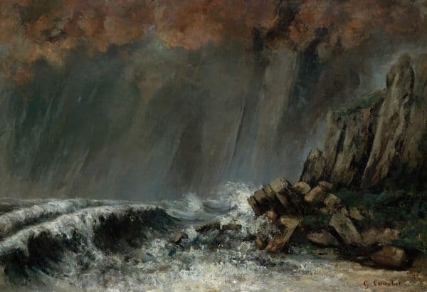 Marine: The Waterspout (1870) av Gustave Courbet