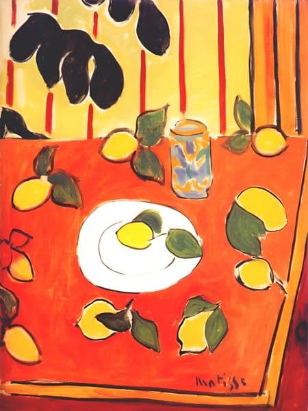 Black Philodendron and Lemons av Henri Matisse
