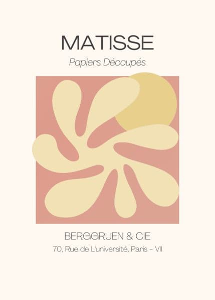 Papirklipp i gult og rosa