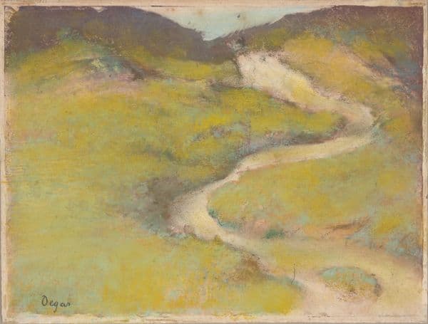 Pathway in a Field (1890) av Edgar Degas