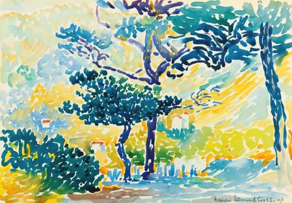 Paysage Provençal (1907) av Henri-Edmond Cross