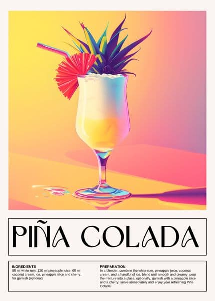 Pina colada med paraply