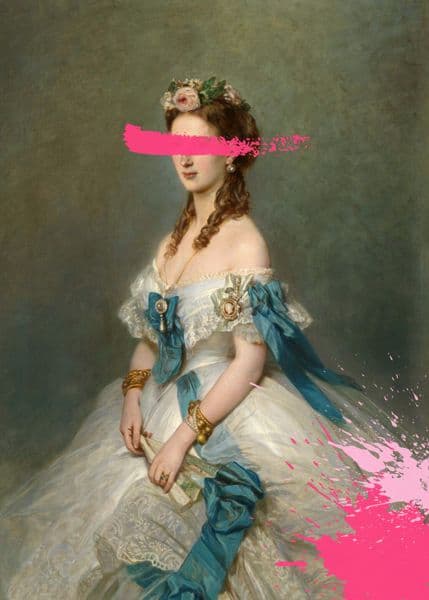 Prinsesse med rosa strek