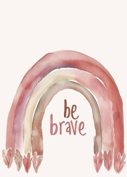 Regnbue med be brave