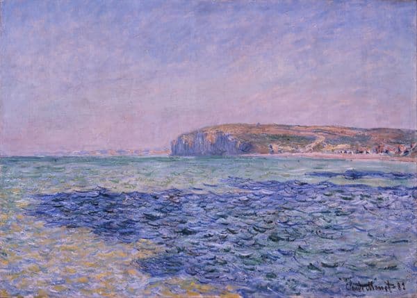 Shadows on the Sea. The Cliffs at Pourville (1882) av Claude Monet