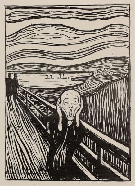 Skrik (1895) av Edvard Munch