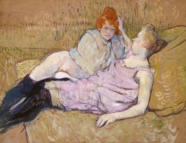 The Sofa (ca. 1894-96) av Henri de Toulouse-Lautrec
