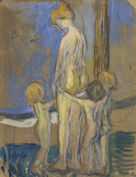 Kvinne med barn (1907) av Edvard Munch