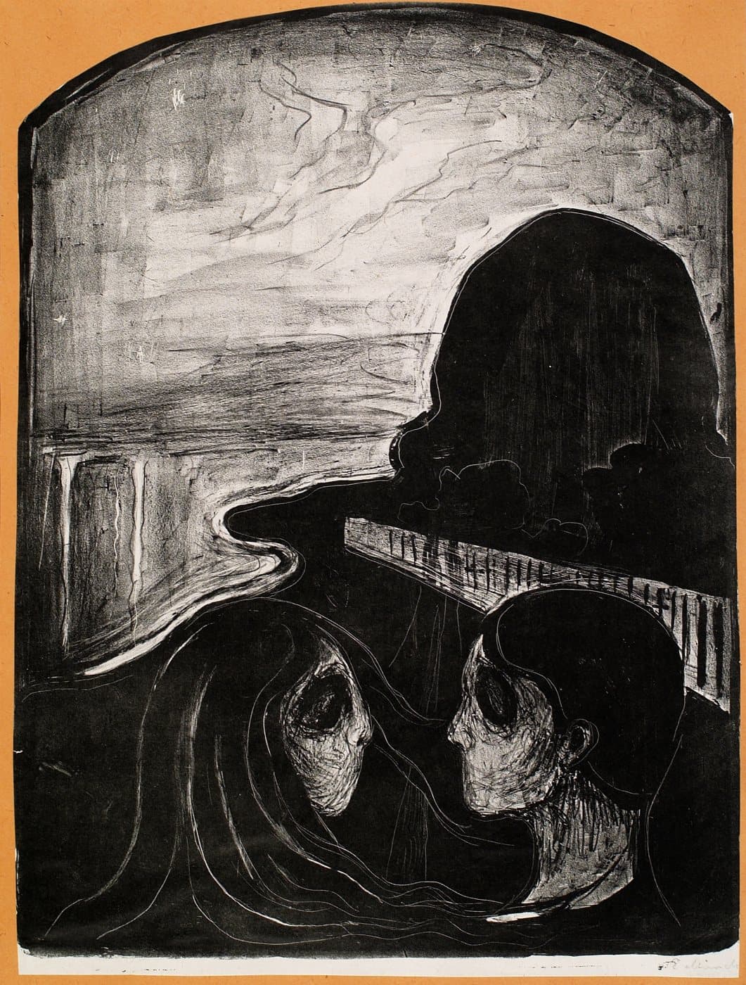 Tiltrekning I av Edvard Munch, hele motivet