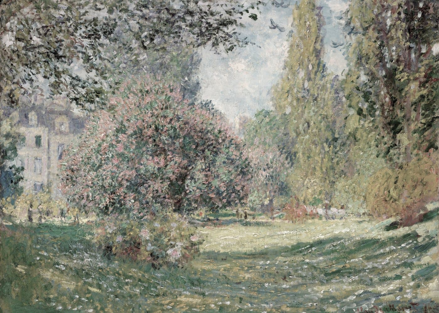 Blomstrende park, hele motivet