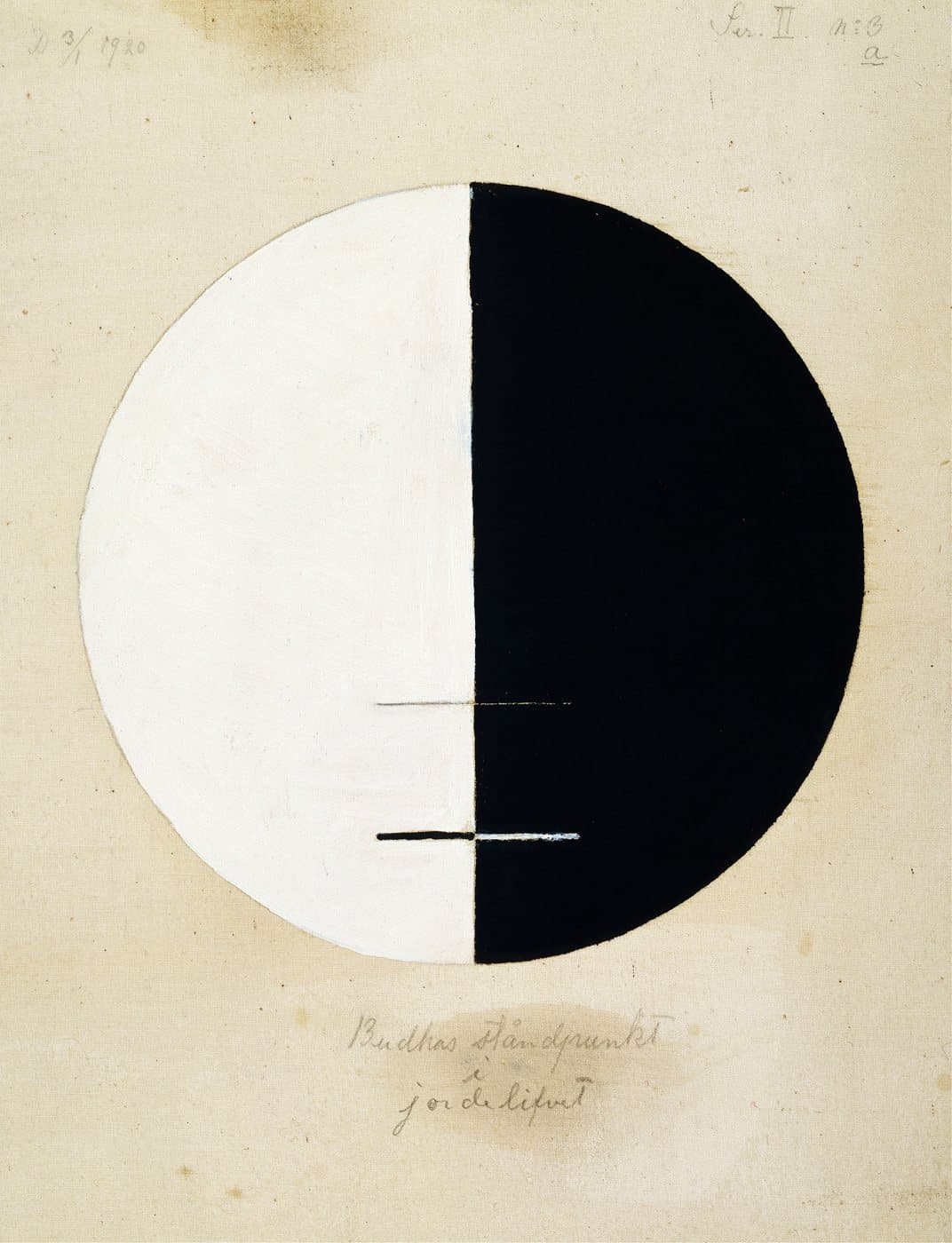 Buddhas Standpoint in the Earthly Life No. 3 (1920) av Hilma af Klint, hele motivet