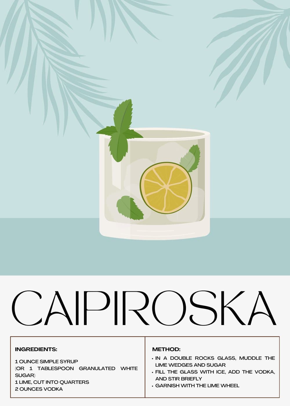 Caipiroska med lime, hele motivet