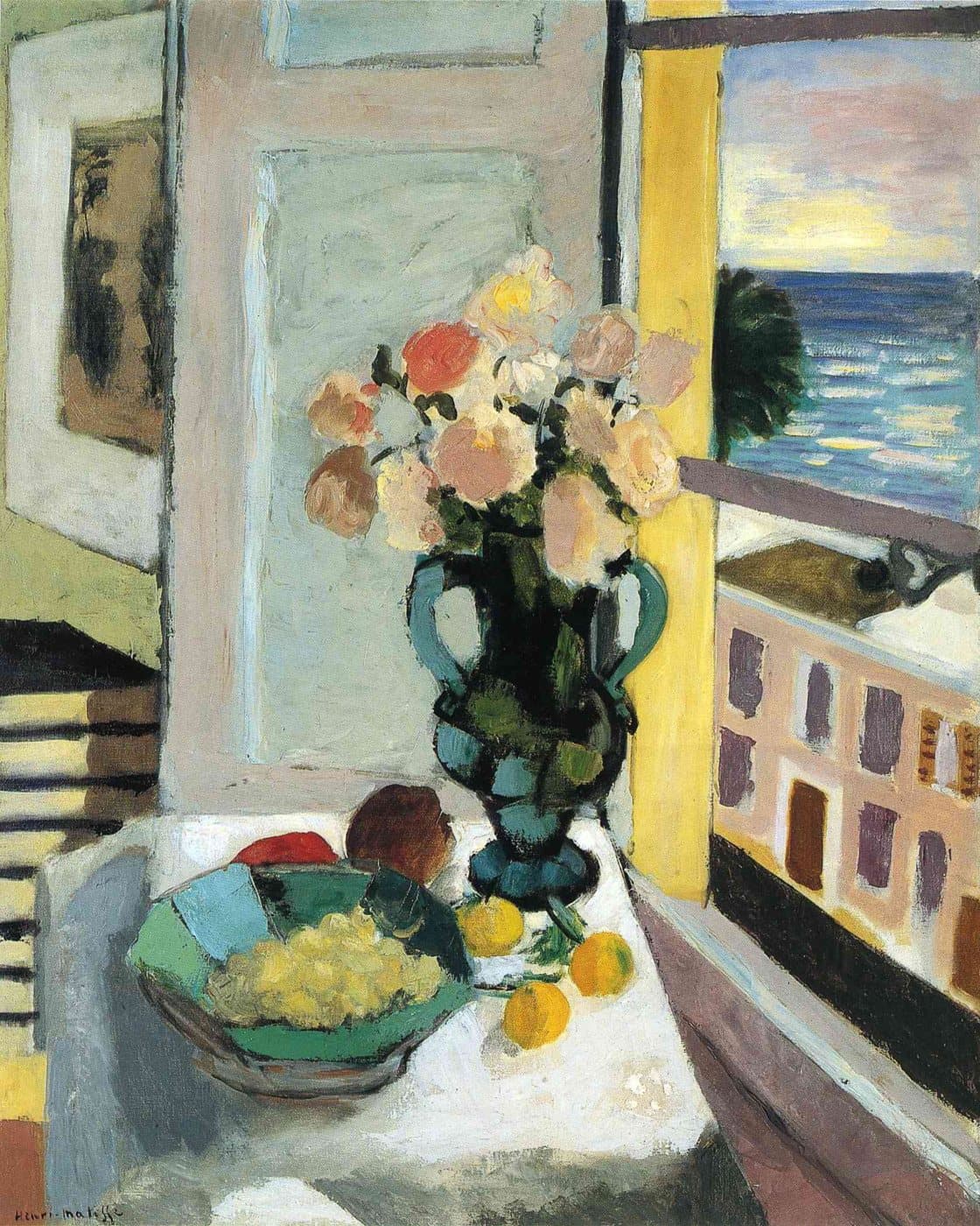 Flowers in front of a Window av Henri Matisse, hele motivet