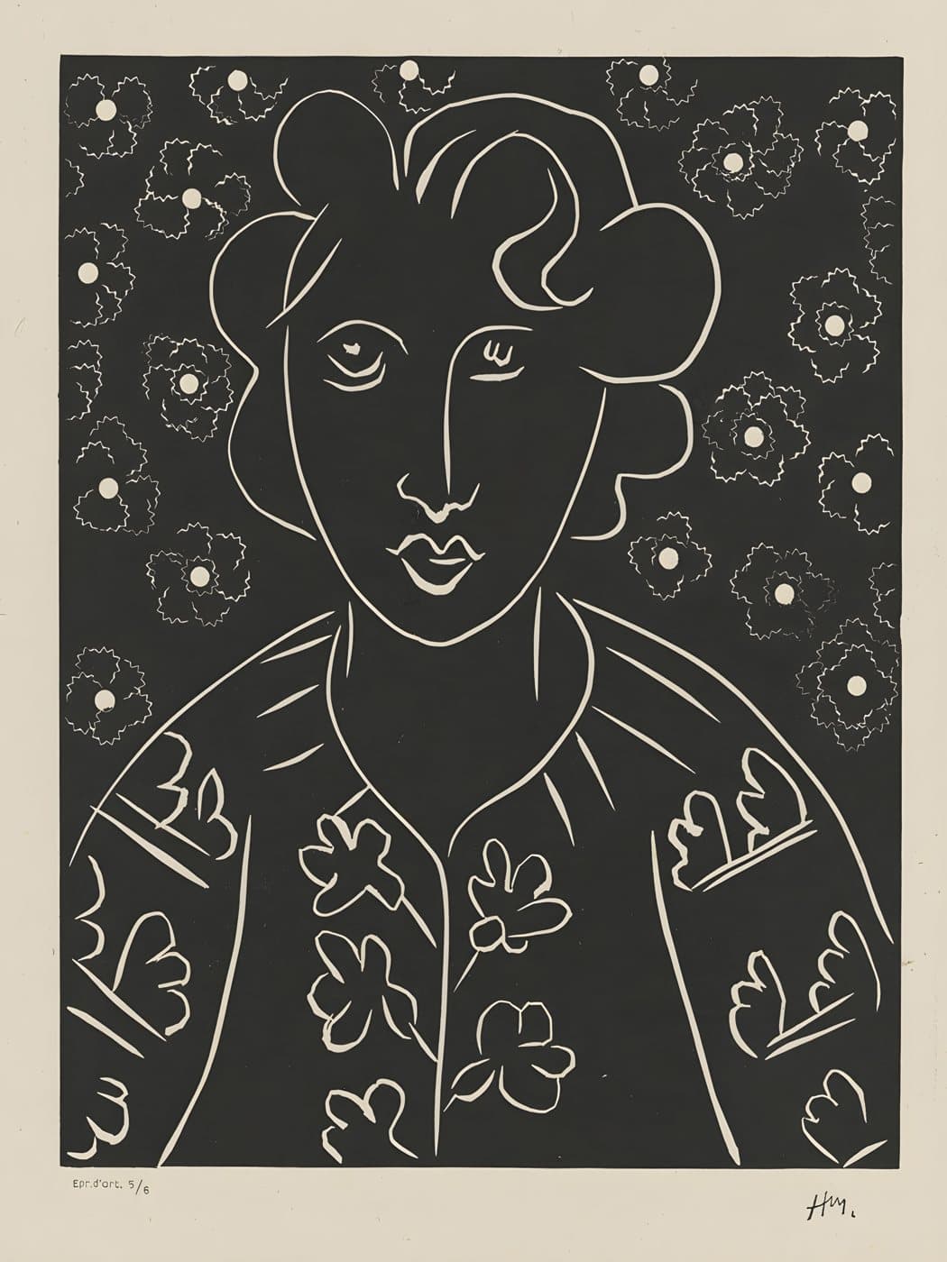 Isaia (1938) av Henri Matisse, hele motivet