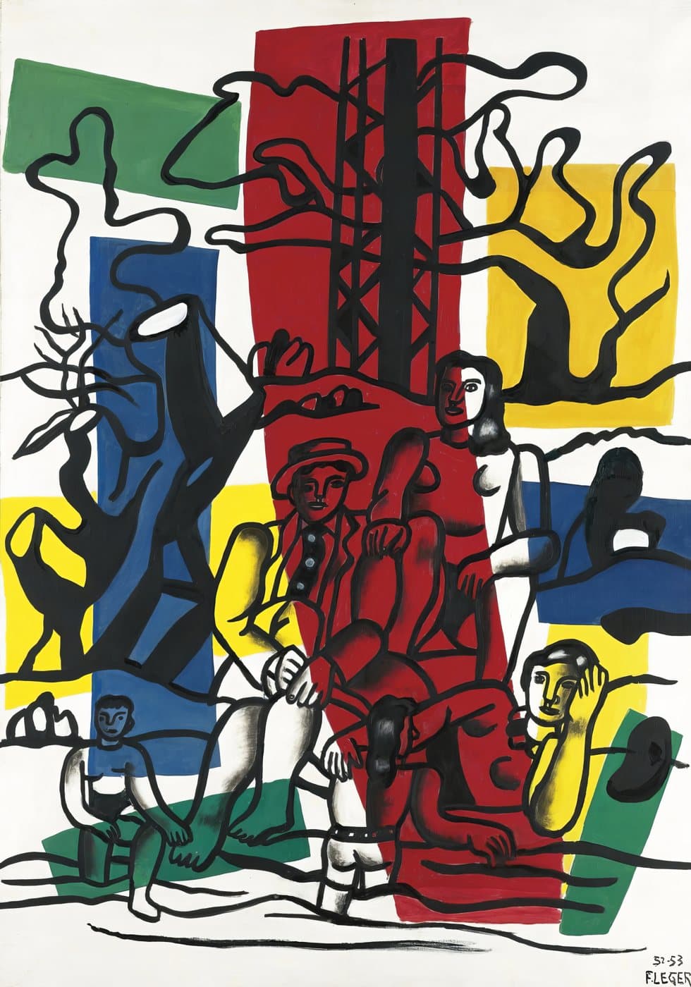 La Partie de Campagne (1952-1953) av Fernand Léger, hele motivet