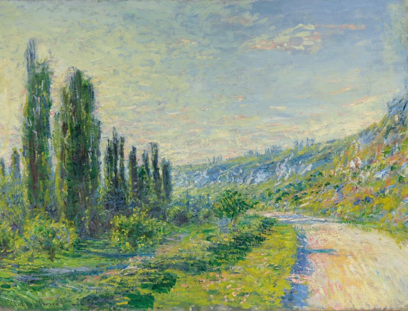 La Route De Vétheuil av Claude Monet, hele motivet