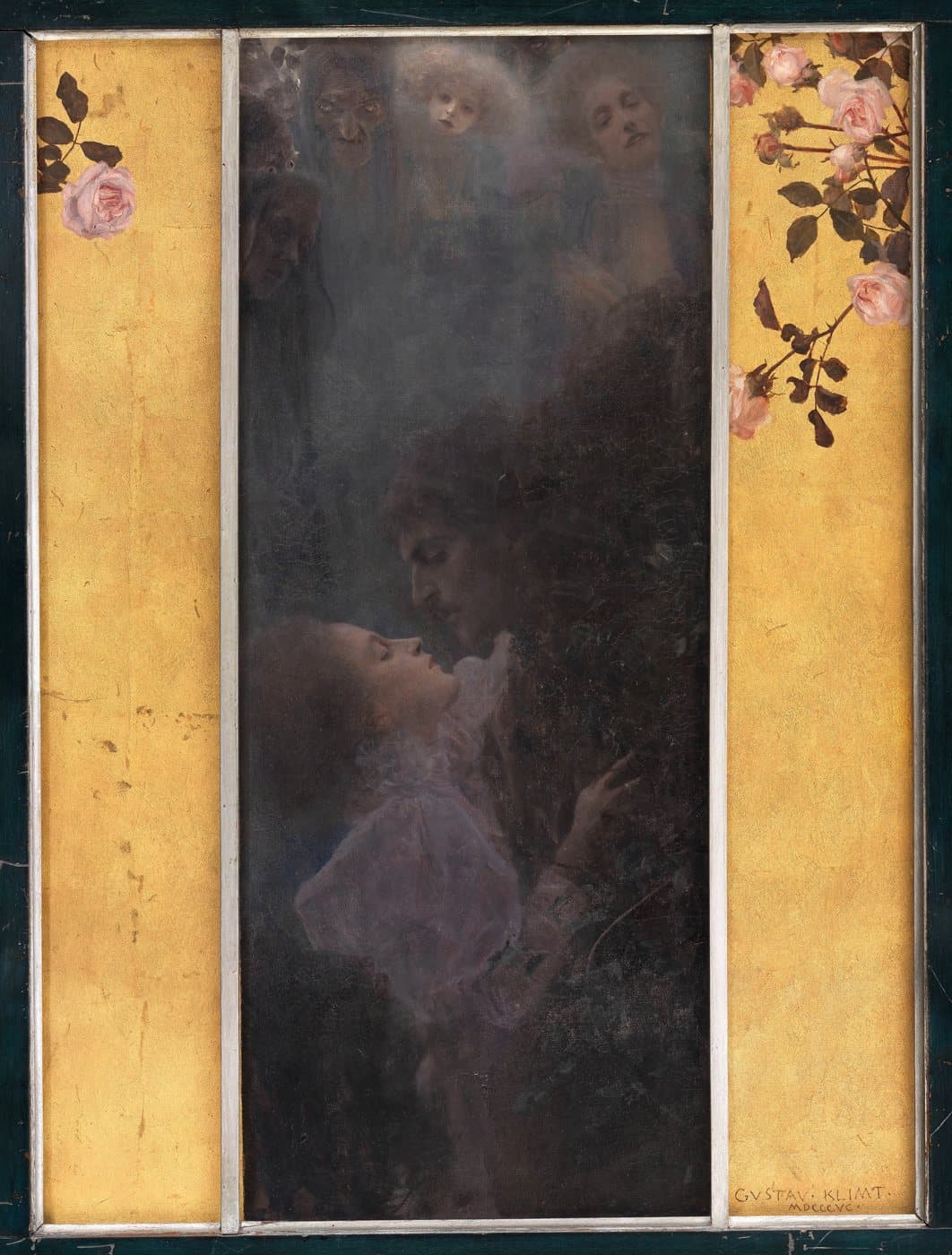 Liebe (1895) av Gustav Klimt, hele motivet