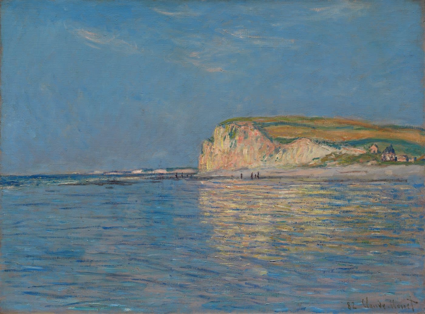 Low Tide at Pourville, near Dieppe, 1882 av Claude Monet, hele motivet
