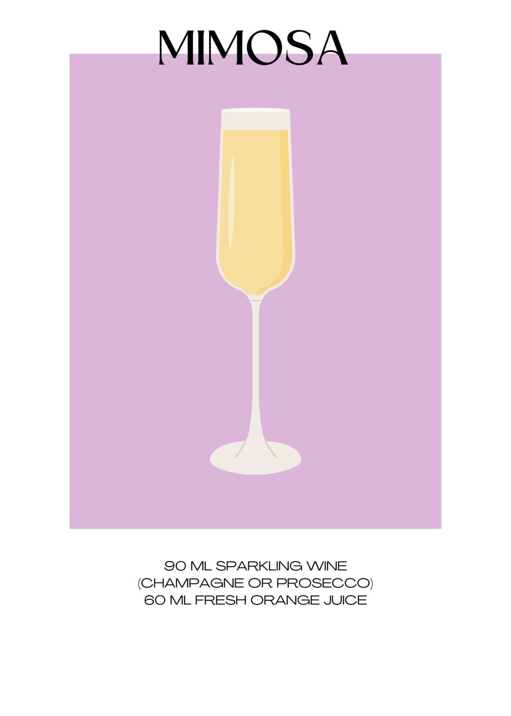 Mimosa på lilla, hele motivet