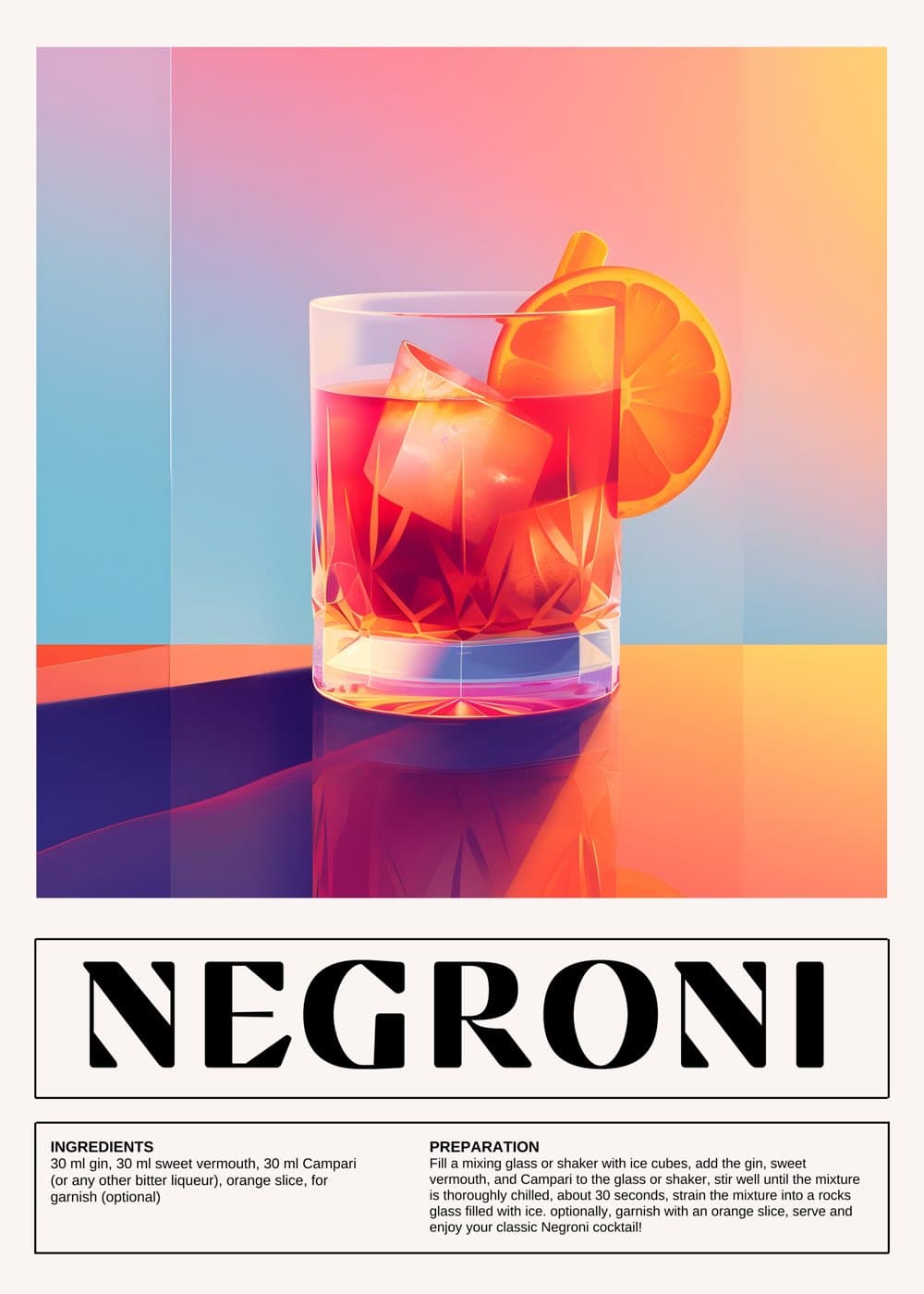 Negroni i neonlys, hele motivet