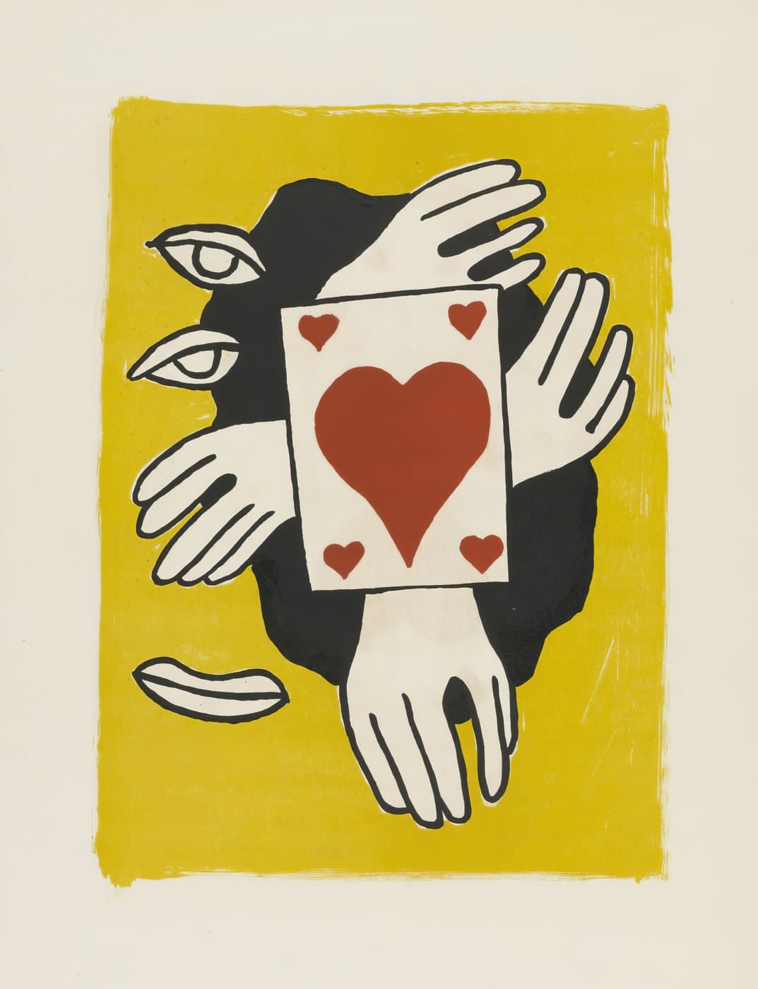 Plate (page 92) from Cirque (Circus) (1950) av Fernand Léger, hele motivet